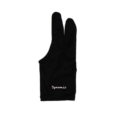 Billard, Handschuh, Dynamic Deluxe 3-Finger schwarz (für linke Hand)